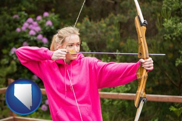 archery range with Nevada icon