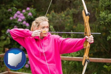 archery range with Ohio icon